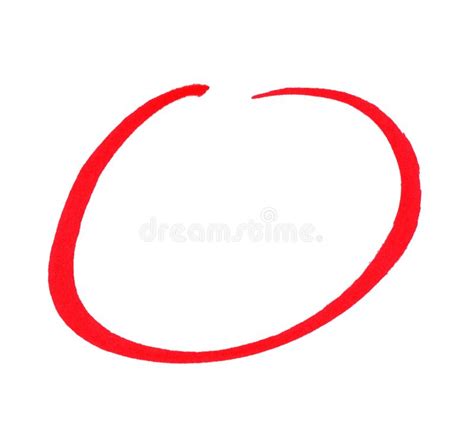 Sketch Of Red Painted Circle Stock Illustration Illustration Of Round