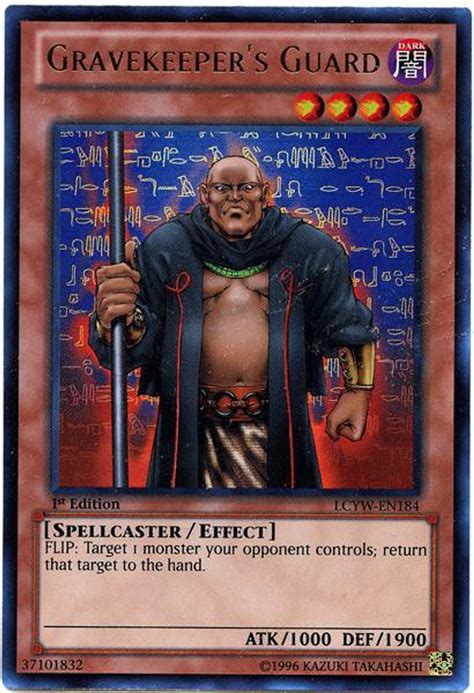 Yugioh Legendary Collection 3 Single Card Ultra Rare Gravekeepers Guard