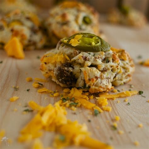 Jalapeno Cheddar Sausage Biscuits The South Dakota Cowgirl