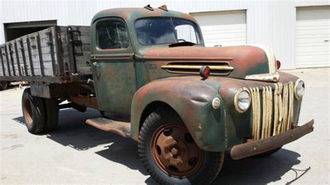 1946 Ford Grain Stake Truck Rare Vintage Antique Survivor Barn Find Rat Rod Hot For Sale Photos