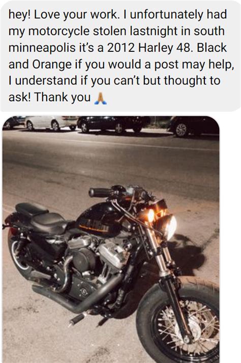 Crimewatchmpls On Twitter Stolen Motorcycle From South Mpls