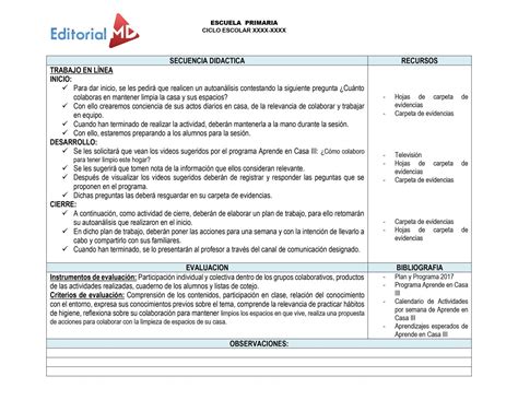 Incluye La Planeación Editable De Todos Los Grados De Primaria Primero