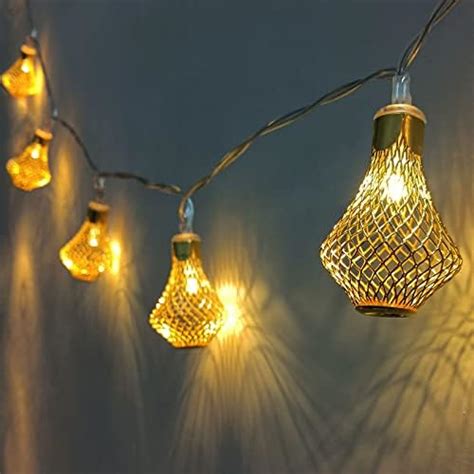 Betus 10ft 20 Led Moroccan Globe Led Fairy String Lights