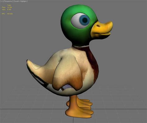 cartoon duck free 3d models