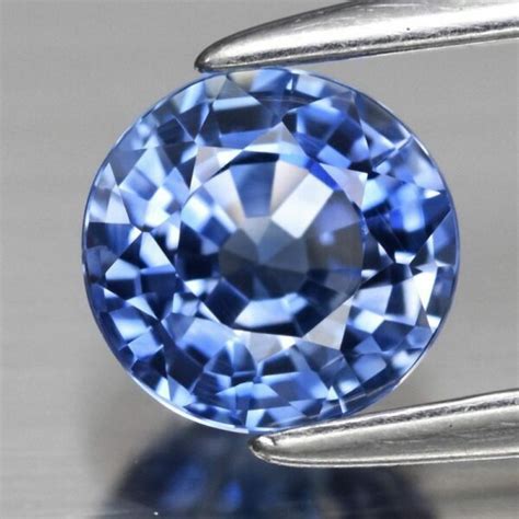 Gia 0776 Carat If Clarity Round 53mm Natural Blue Sapphire Certified