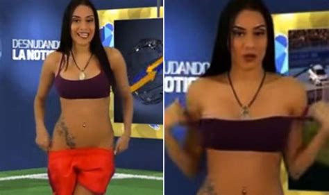Watch Video Of Tv Host Stripping Hot Naked To Keep Her Promise After