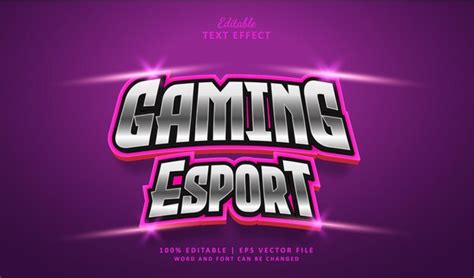 Premium Vector Esport Gaming Editable Text Effect Style Esport