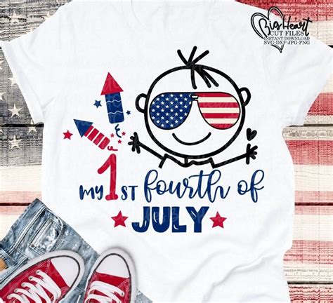 My 1st Fourth Of July Svg Png Jpg Dxf 4th of July Svg | Etsy in 2020