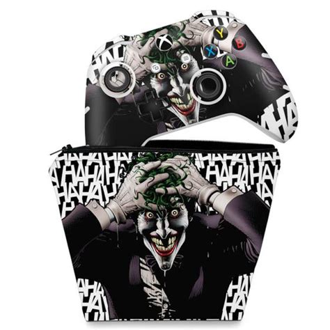 Capa Case E Skin Compatível Xbox One Slim X Controle Joker Coringa