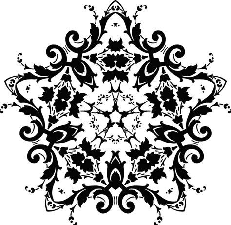 Free Vector Graphic Damask Floral Flower Flourish Free Image On