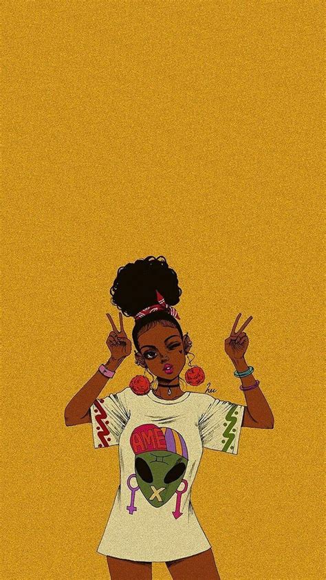 Tons of awesome cute black girls wallpapers to download for free. Black Girl Aesthetic Wallpapers - Top Free Black Girl Aesthetic Backgrounds - WallpaperAccess
