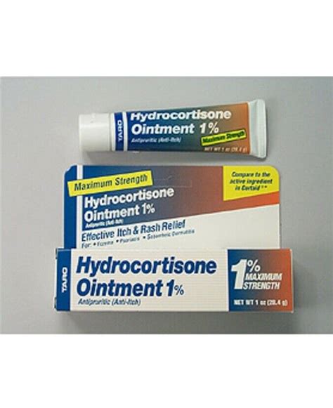 Taro Hydrocortisone 1 Cream Maximum Strength 1 Oz Relief Of Skin