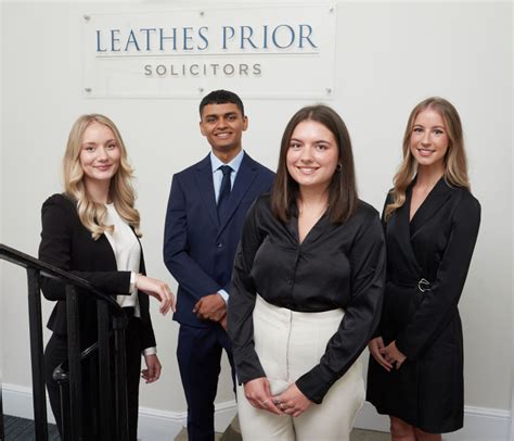 Leathes Prior Excited To Welcome Four New Trainee Solicitors To The Firm Leathes Prior