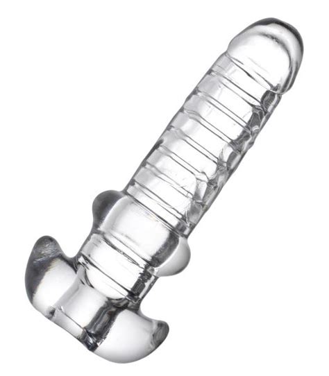 Tight Hole Clear Ribbed Penis Sheath On Literotica