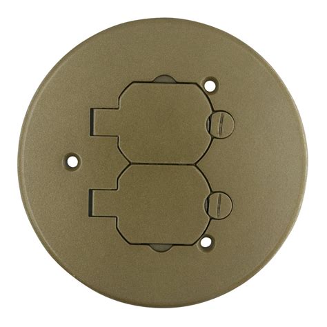Wiremold 895tcal Bs Round Carpet Floor Box Duplex Cover Plate 800