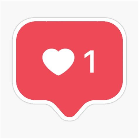 Instagram Notification Sticker For Sale By Lovepatrolalpha Redbubble