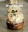 Sausage & Cream Cheese Stuffed Mushrooms recipe | Chefthisup