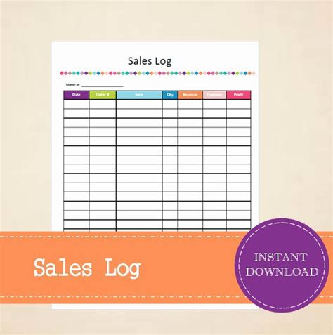 Sales Tracking Spreadsheet Template