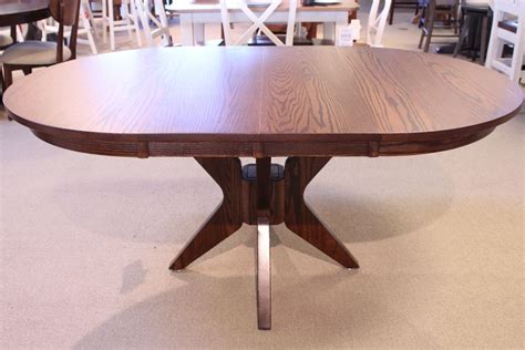 Oak Dining Table With Two 12 Leaves 11696 Redekers Furniture