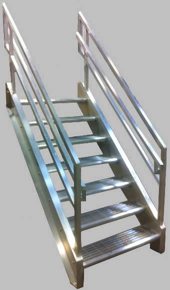 Covers have 1/4 diameter countersunk mounting holes. Welded Aluminum Prefab Stairways, Galvanized Stairs, Industrial Stairs, Metal Stairs, Open Tread ...
