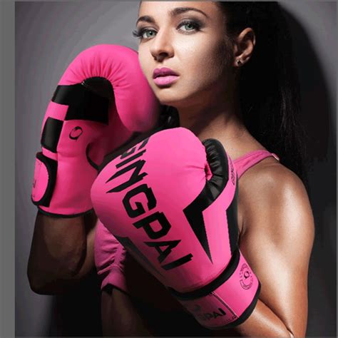 10oz men women boxing gloves breathable fitness punch bag glove taekwondo kick boxing mma glove