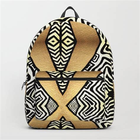 Gold And Black Backpack By Ashleighkristenrice Society6 Black