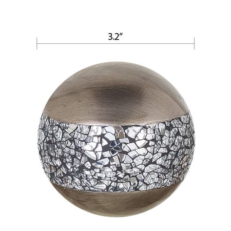 Creative Scents Schonwerk Silver Decorative Orbs For Bowls And Vases