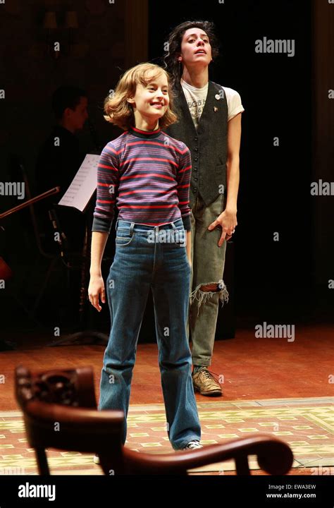 Opening Night For Fun Home At The Circle In The Square Theatre Curtain Call Featuring Sydney