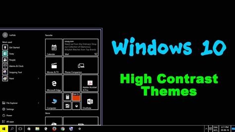 High Contrast Windows 10 Themes Tenaax