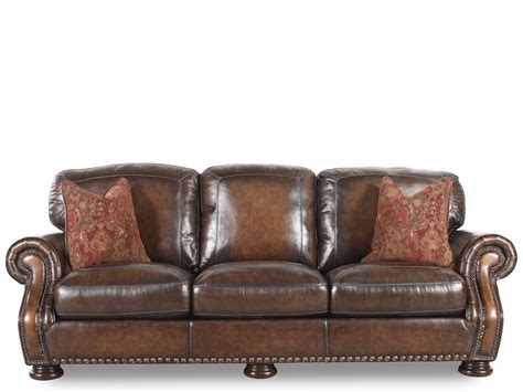 Simon Li Leather Picasso Randwick Sofa Mathis Brothers Furniture