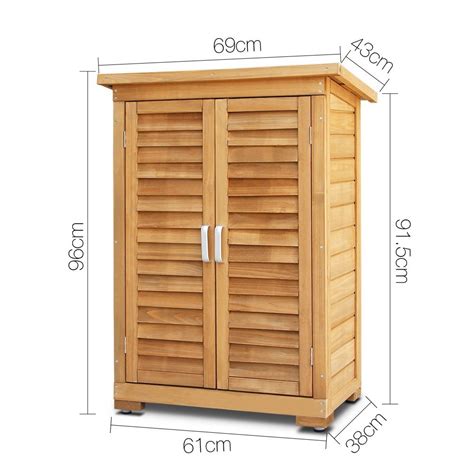 Portable Wooden Garden Storage Cabinet Complete Storage Solutions