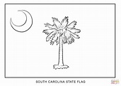 Flag of South Carolina coloring page | Free Printable Coloring Pages