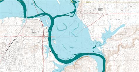 Muskogee Arkansas River Flood Updated Map And Road Situation