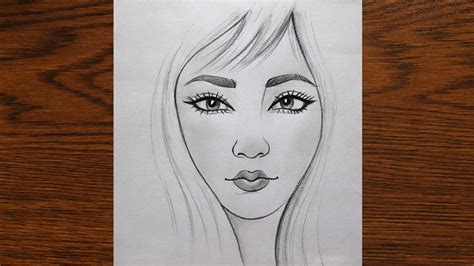 How To Draw A Simple Girl Very Easy Girl Drawing Easy Pencil