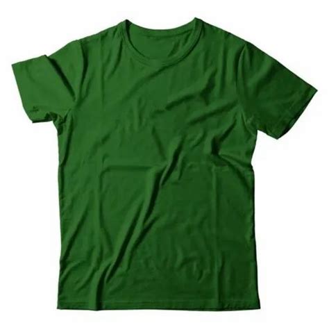 Plain Green Round Neck T Shirt At Rs 150 Men Crew Neck T Shirt In