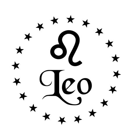 Leo Svg Horoscope Svg Zodiac Svg Astrological Svg Birth Etsy
