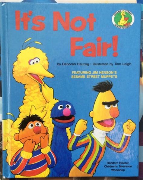 Sesame Street Start To Read It S Not Fair By Deborah Hautzig C1986 Vgc Hc Ebay
