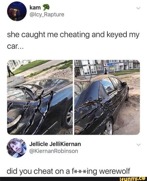 She Caught Me Cheating And Keyed My Did You Cheat On A Fing Werewolf Ifunny Funny