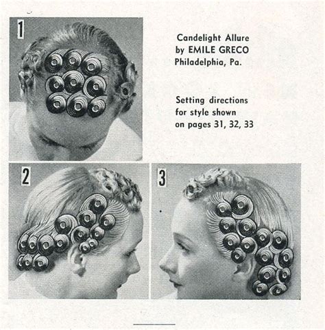 The Dc Metro Retro Pin Curl Guide From The 40s Pin Curls Vintage