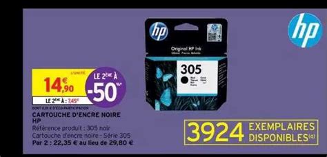 Promo Cartouche D encre Noire Hp chez Intermarché iCatalogue fr