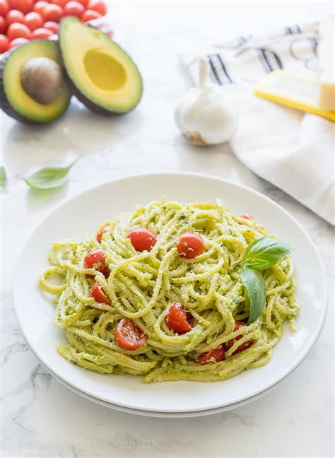 Avocado Pesto Pasta I Wash You Dry