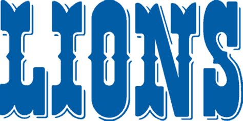 Detroit Lions Logo Wordmark Logo National Football League Nfl