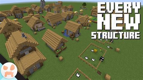 Every New Village Structure Youtube Minecraft Houses Survival