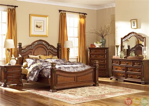 Although many european house designs feature floor plans that are quite large and generously proportioned, smaller european plans can offer many of the same extraordinary design elements. Messina Estates Traditional European Style Poster Bedroom Set