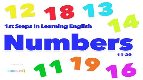 Learn Numbers 11 20 In English Through Pictures And Sound Vocabulary