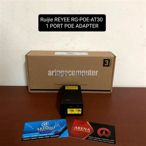 ARINGO Network Device Ruijie REYEE PoE Adapter RG POE AT30 1 Port 31 2W