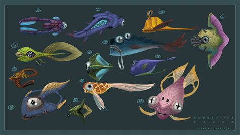 Subnautica Creatures Deep Sea Creatures Fantasy Creatures Creature