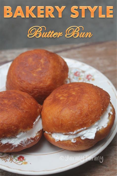 Bakery Style Butter Bun Recipe Cream Stuffed Doughnuts Recipe Recipe Bun Recipe Recipes