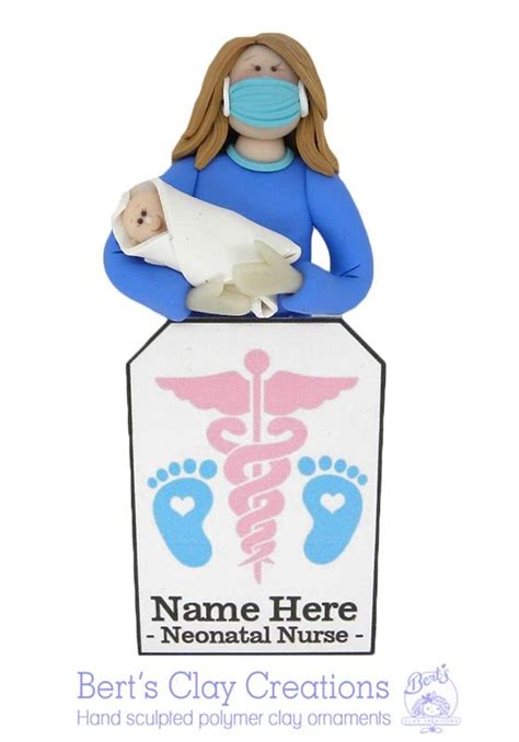 Delivery Nicu Neonatal Nurse Ornament By Berts Clay Creations Berts Clay Creations Nurse