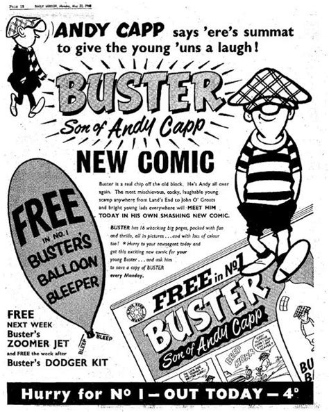 Blimey The Blog Of British Comics Announcing Buster Comic In 1960